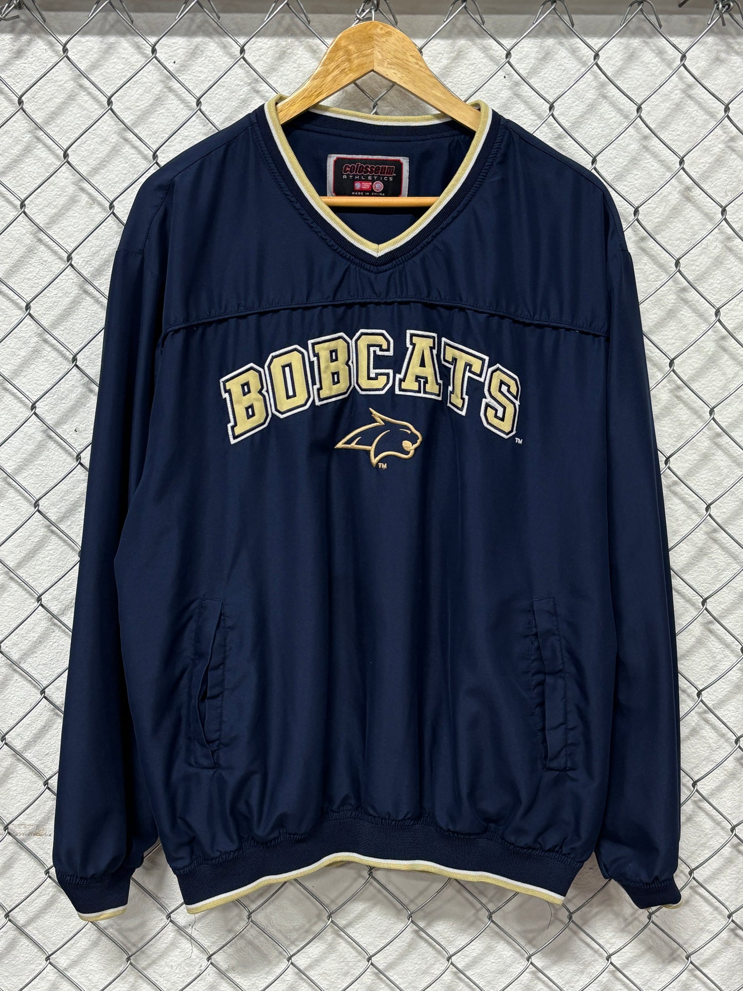 Vintage Y2K Montana State University Bobcats Pullover Jacket Size Large