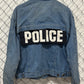 Vintage 90's Hidden Agenda Denim Police Trucker Jacket Size XL