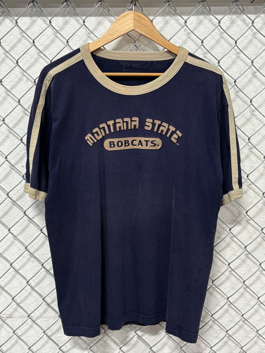 Montana State University Bobcats Collegiate Ringer Tee Size XL