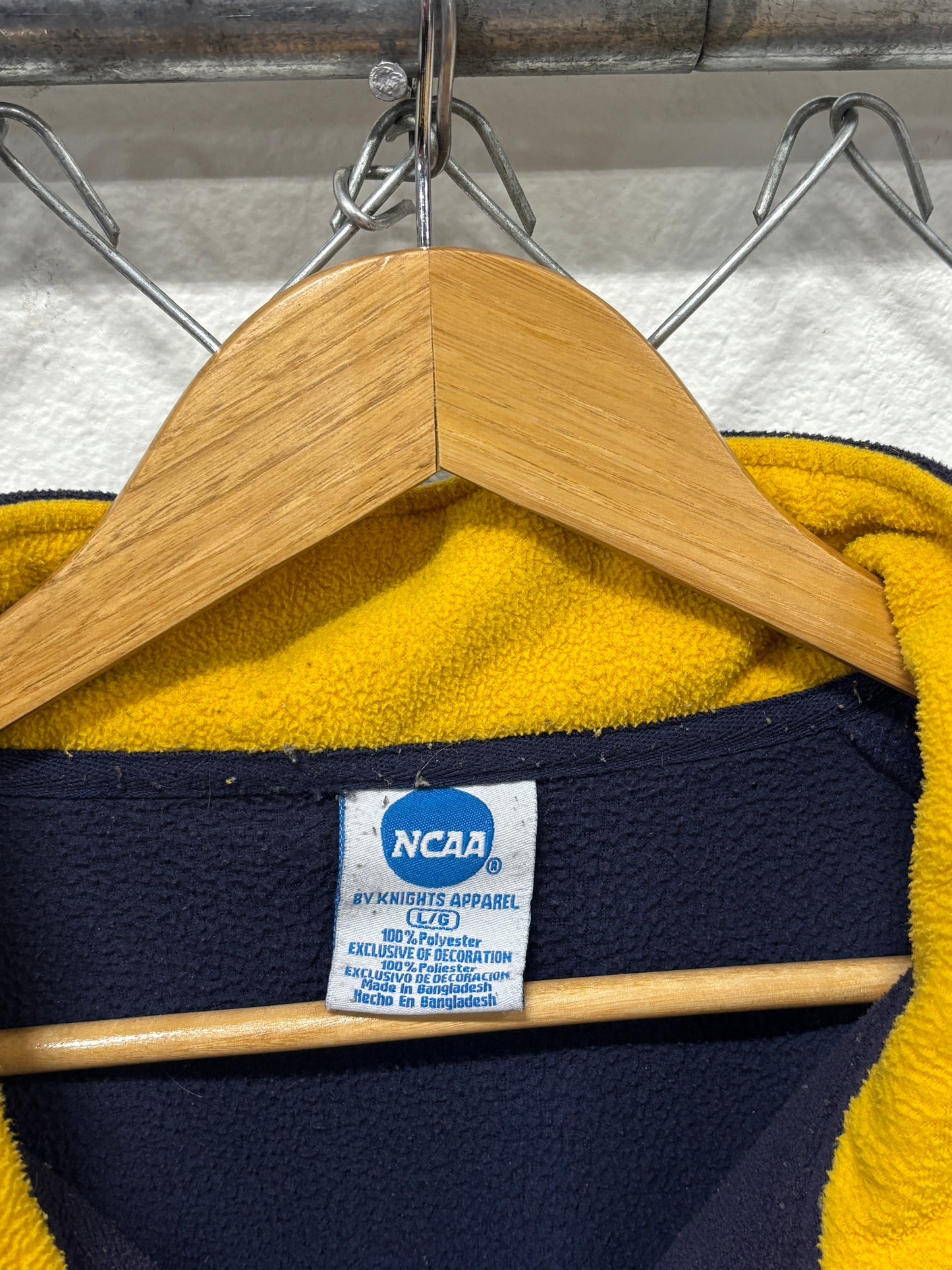 Vintage Y2K Montana State University Bobcats Quarter Zip Sweater Size Large