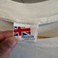 Vintage 90's Reebok Spellout White Graphic Tee Size Large