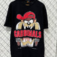 Vintage 90's Looney Tunes St. Louis Cardinals Taz Baseball Tee Size Large