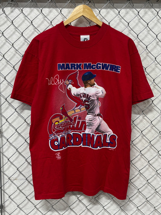 Vintage 1999 Mark McGwire Cardinals Baseball Graphic Tee Size Large