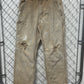 Vintage Carhartt Brown Flannel Lined Carpenter Pants Size 30x31