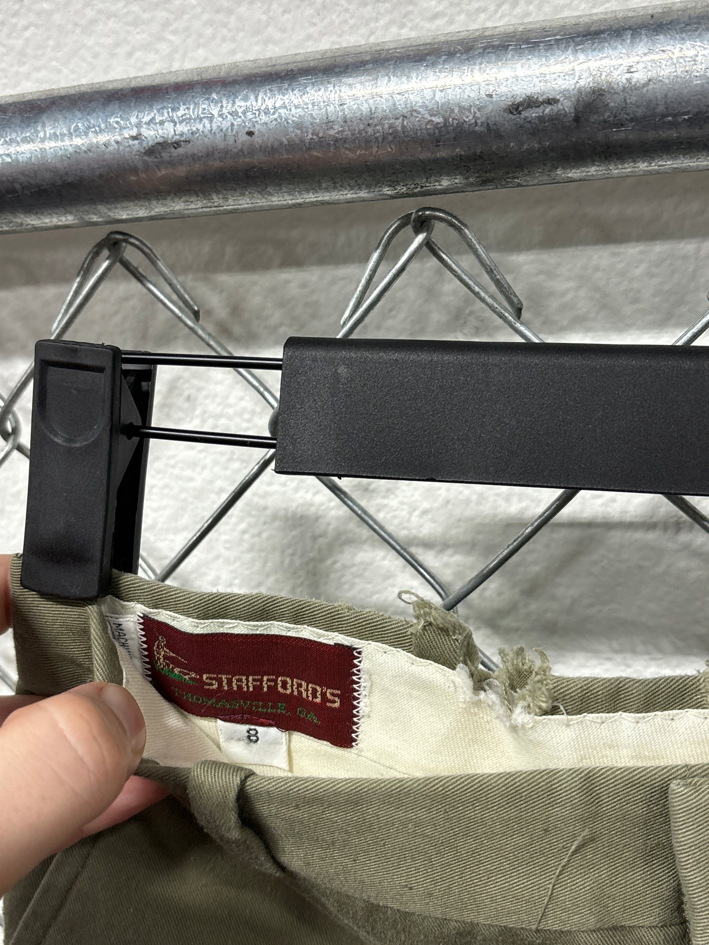 Vintage Women's Green Two Tone Pants Size 26x25