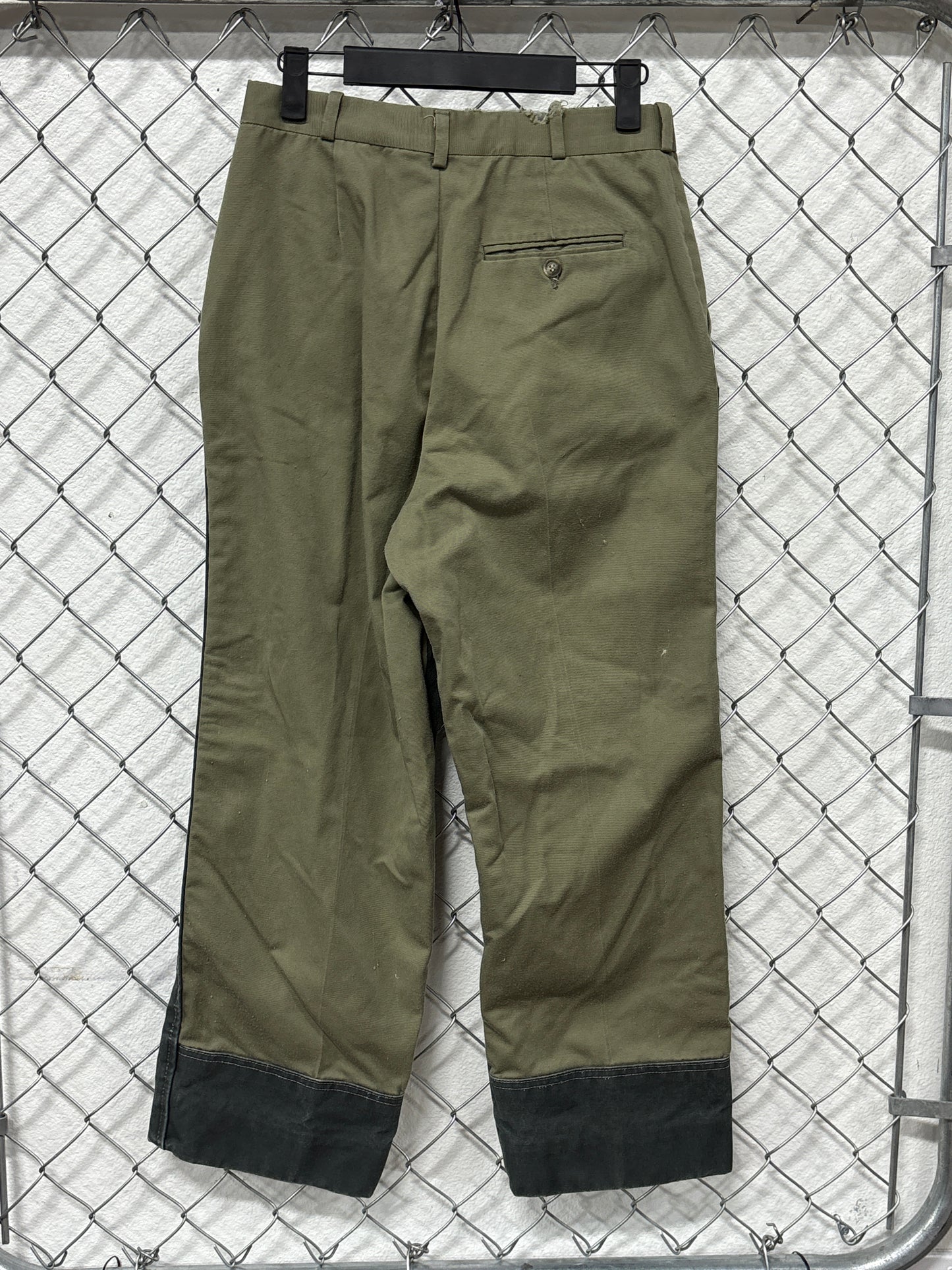 Vintage Women's Green Two Tone Pants Size 26x25