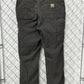 Carhartt Grey Insulated Carpenter Pants Size 36x32