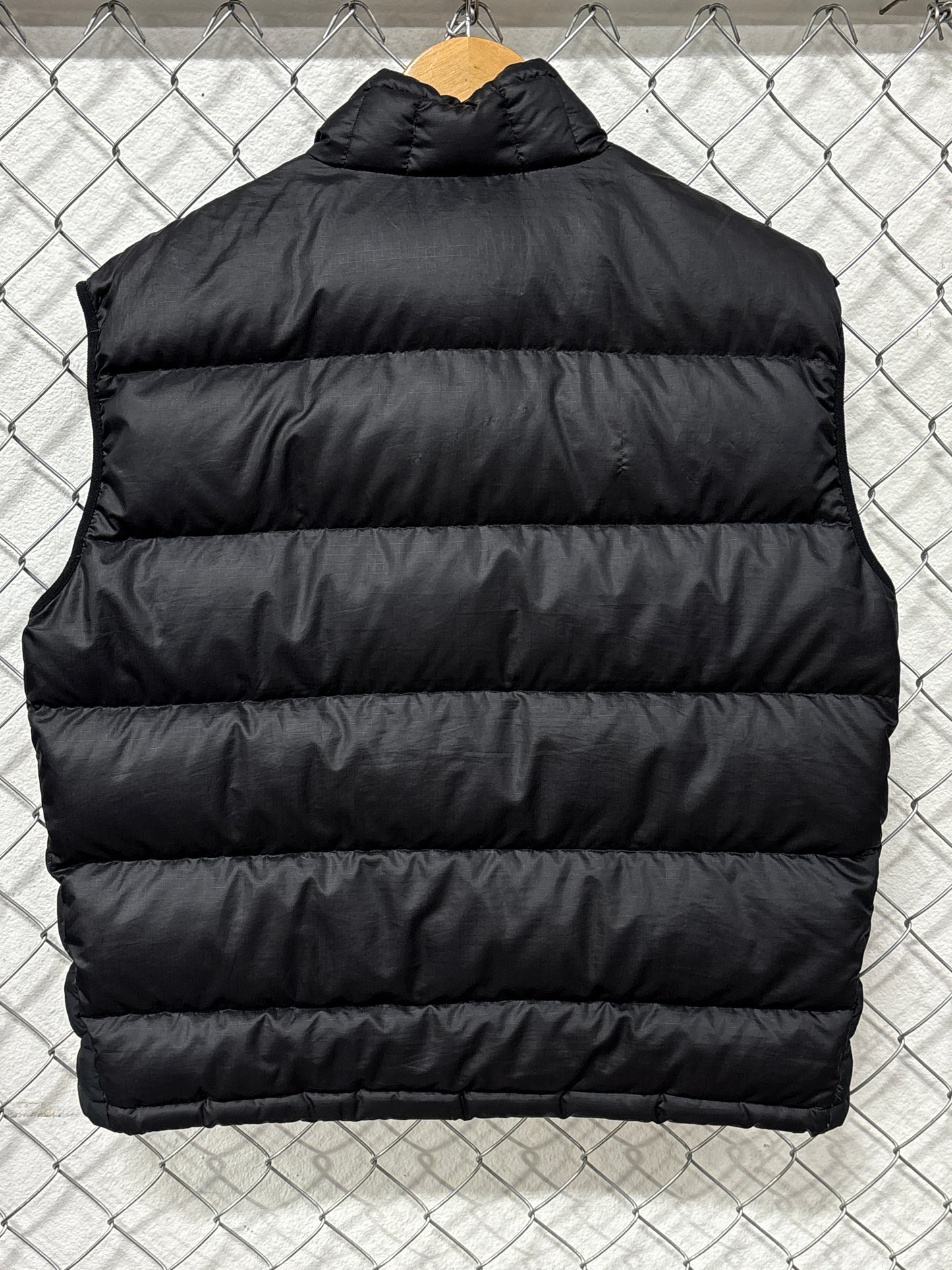 Patagonia Black Down Insulated Zip Up Puffer Vest Size Large