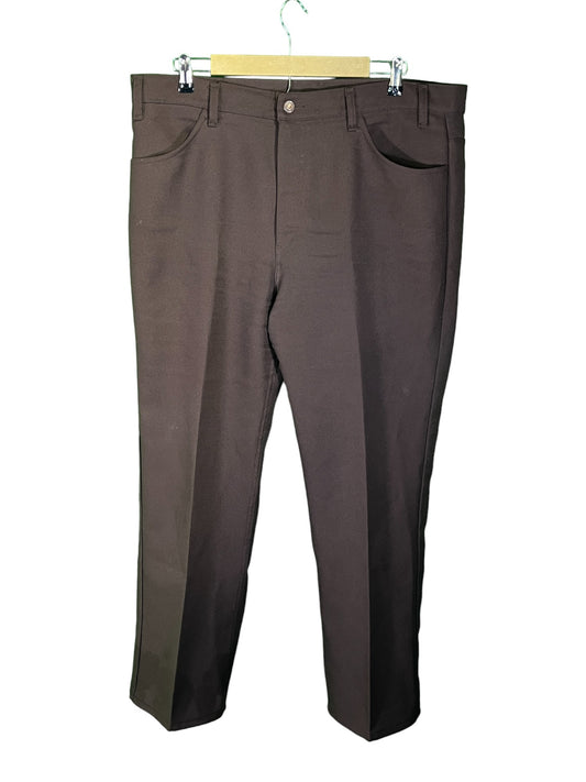 Vintage 80's Levi's Black Tab Brown Trousers Size 40x31