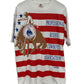 Vintage 90's Professional Rodeo All Over Print Graphic Tee Size XL