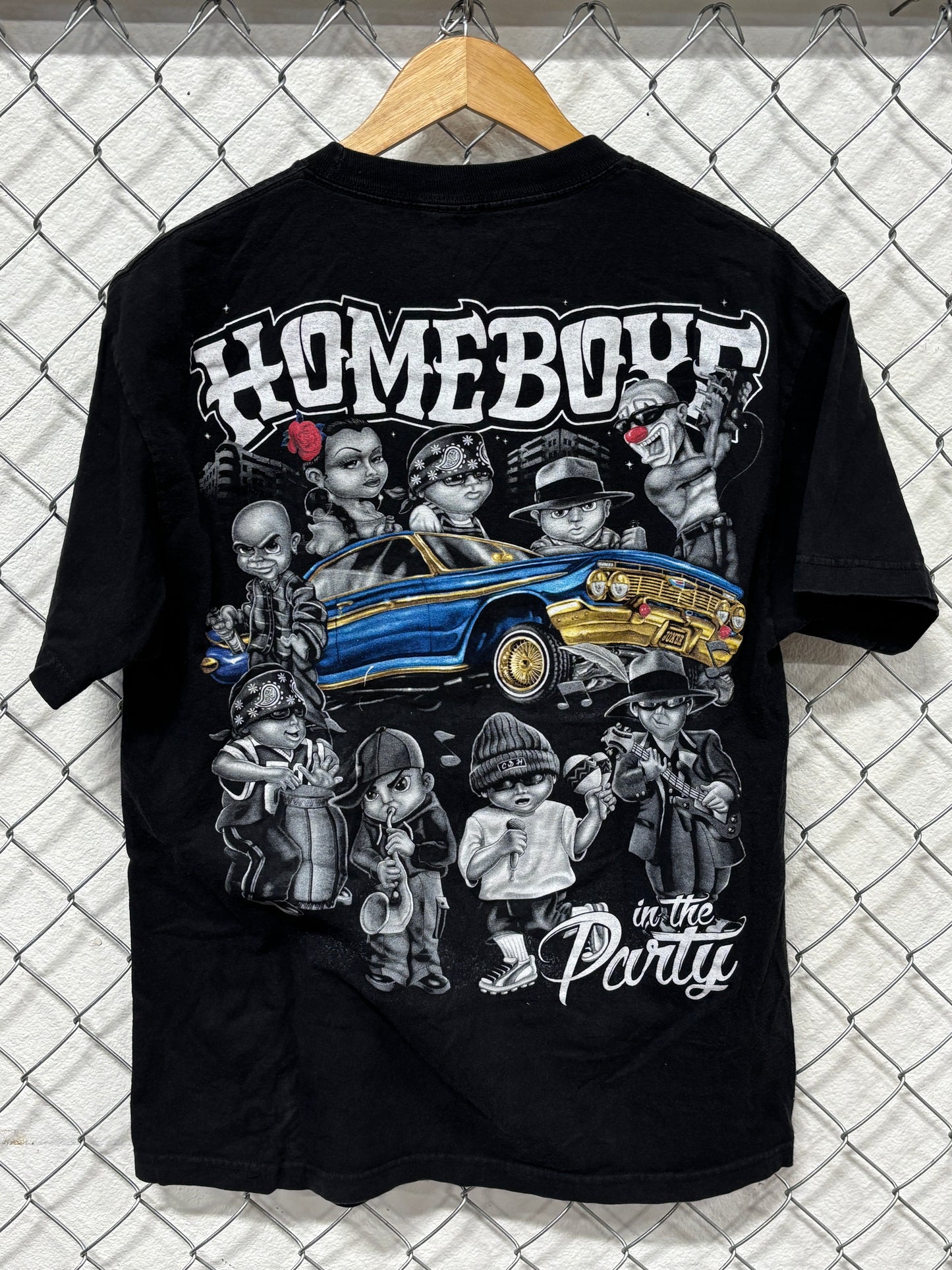 Vintage Y2K Homeboys in the Party Low Rider Graphic Tee Size Large