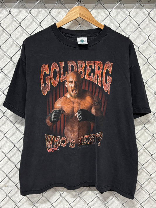 Vintage 90's WCW Goldberg Who's Next Wrestling Graphic Tee Size XL