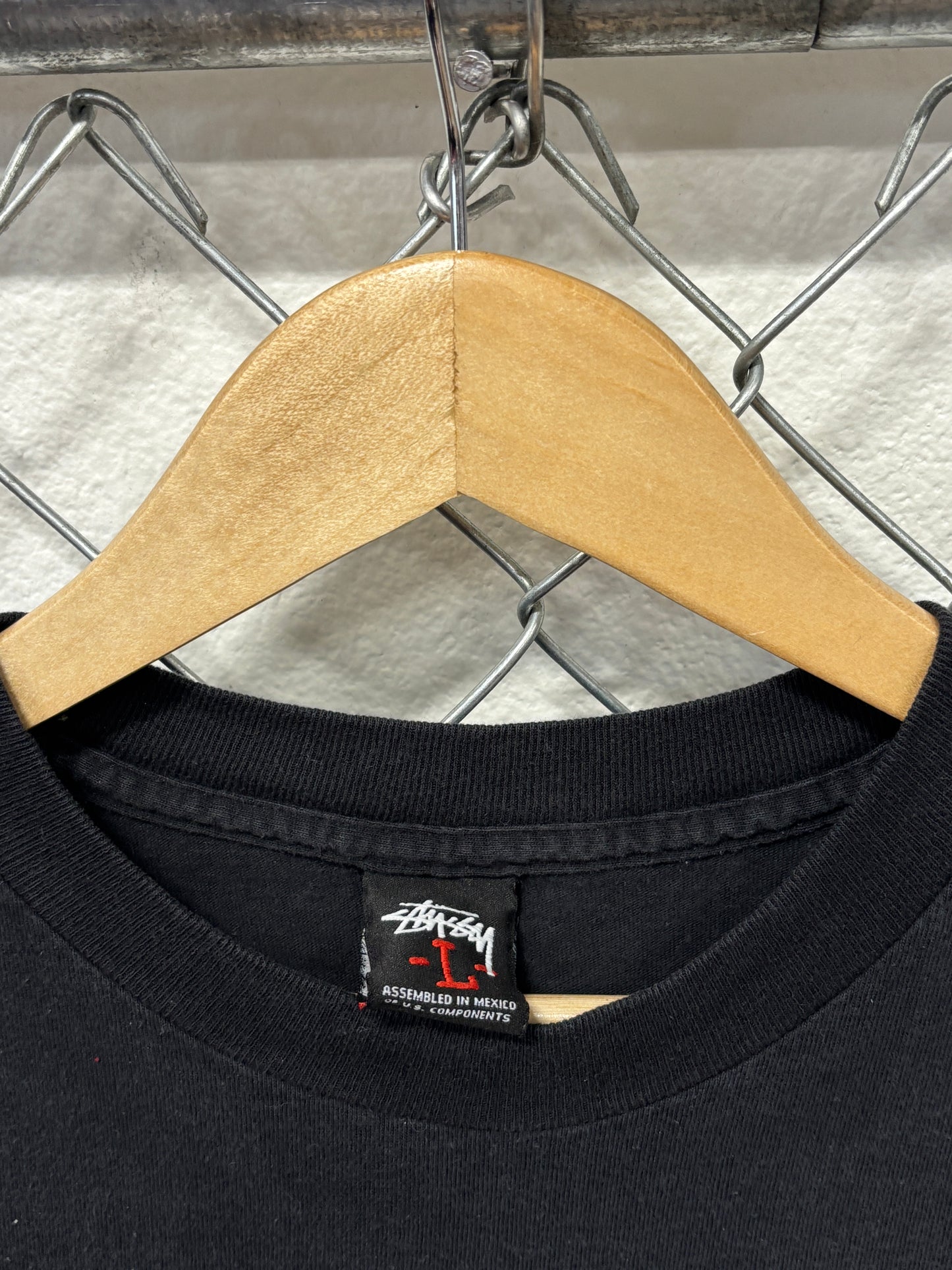 Stussy x Josh Cheuse Black Graphic Tee Size Large