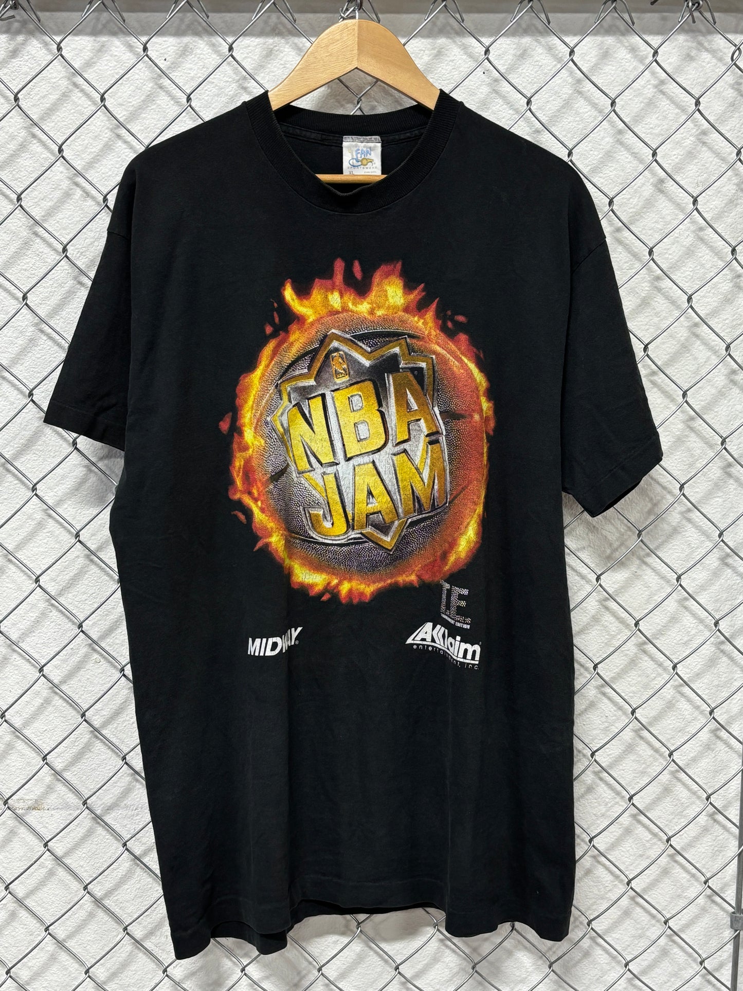 Vintage 90's NBA Jam Video Game Promo Graphic Tee Size XL