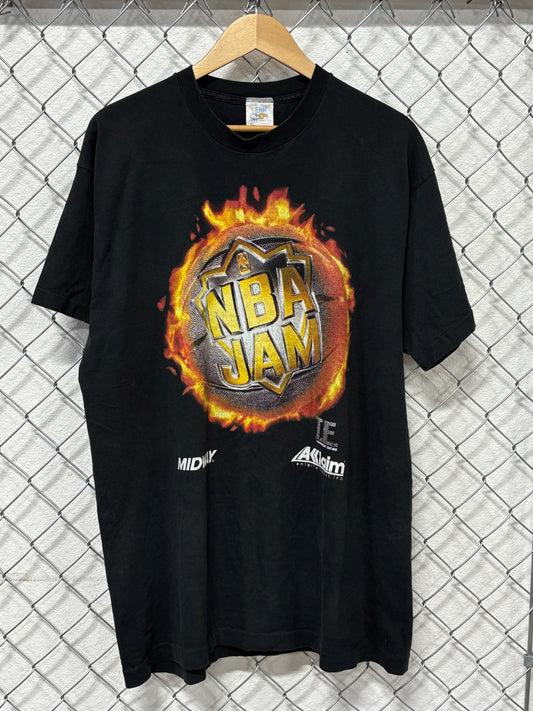 Vintage 90's NBA Jam Video Game Promo Graphic Tee Size XL