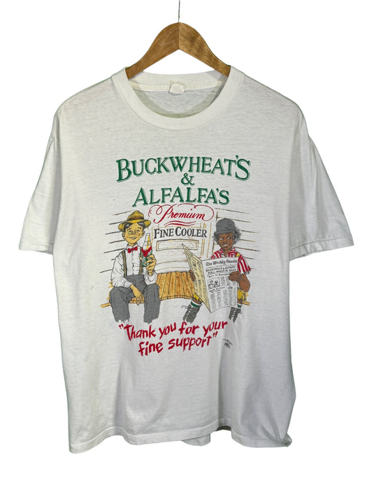 Vintage 80's Buckwheat and Alfafa's Fine Cooler Graphic Tee Size Large