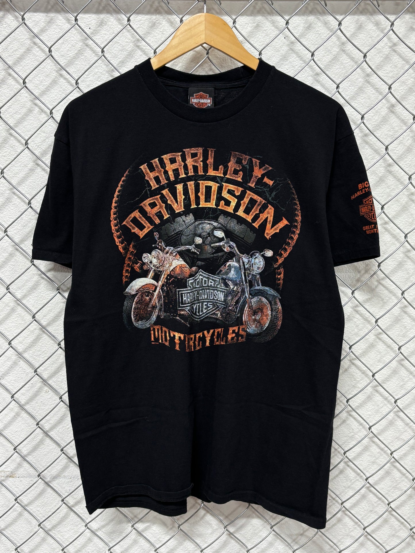 Harley Davidson Motorcycles Biker Graphic Tee Size Large