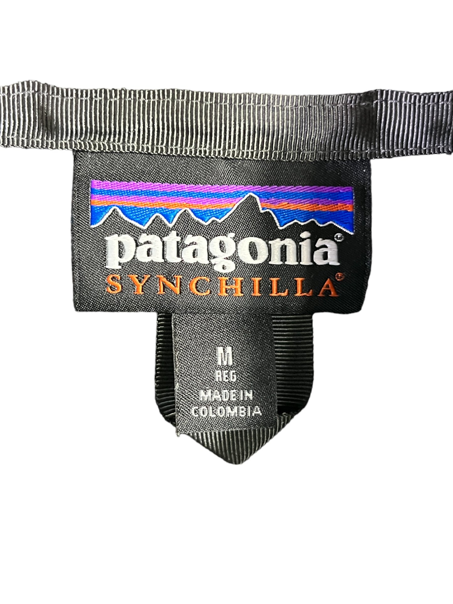 Patagonia Synchilla Grey Blue Zip Up Vest Size Medium