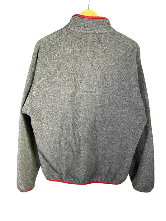 Patagonia Synchilla Snap T Grey Red Pullover Fleece Size Medium