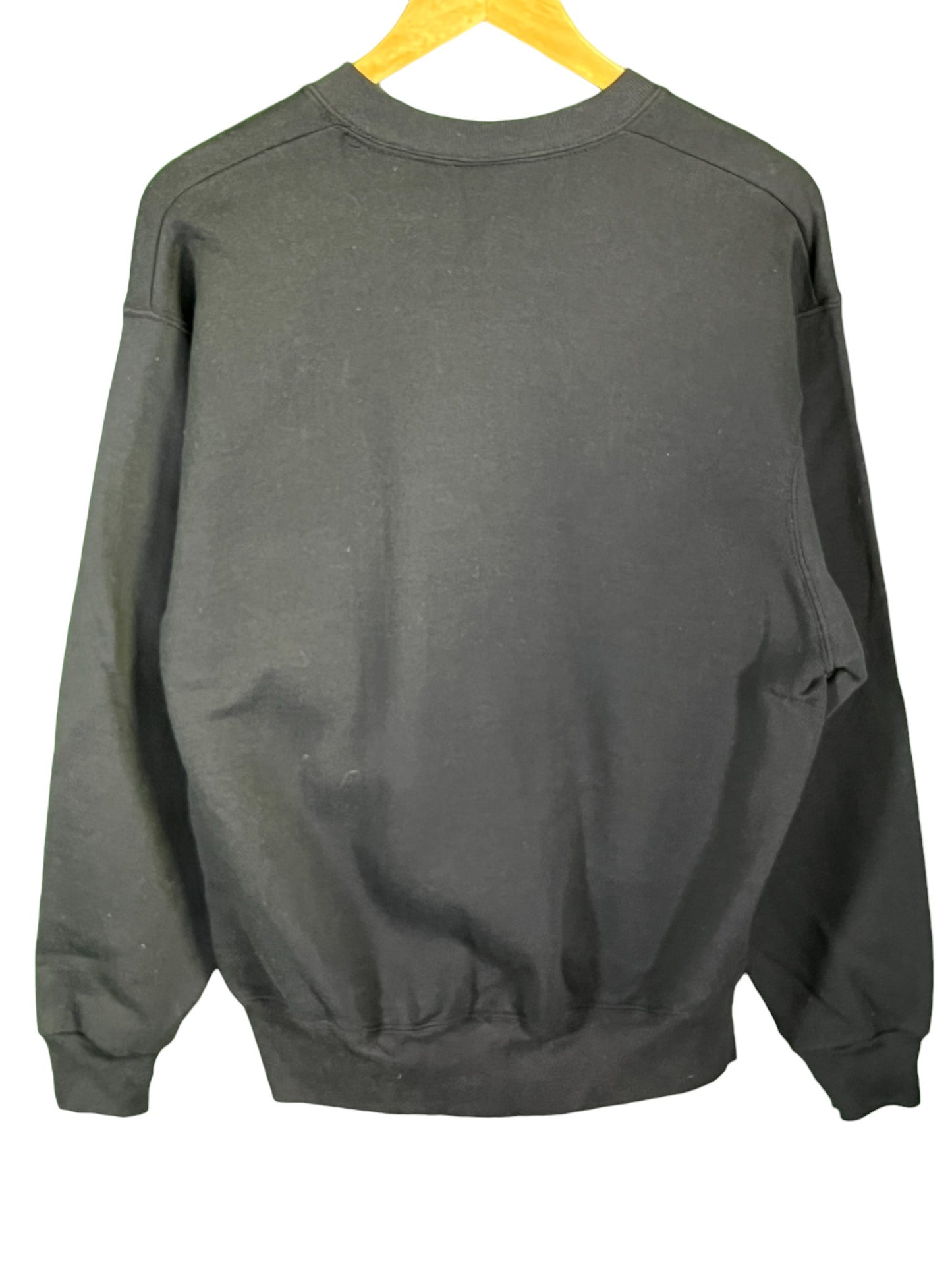 Vintage 90's BVD Black Blank Crewneck Sweater Size Medium