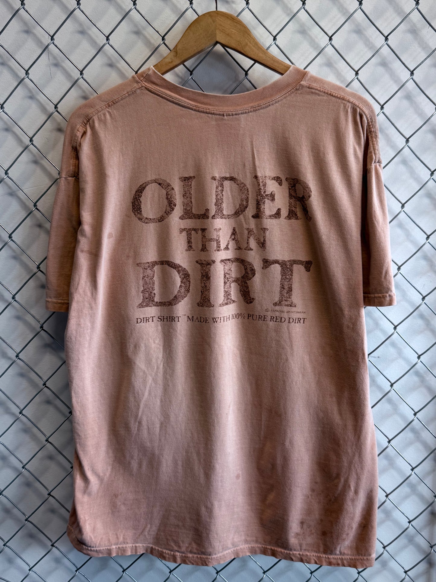 Vintage Y2K Red Dirt Older than Dirt Graphic Tee Size XL