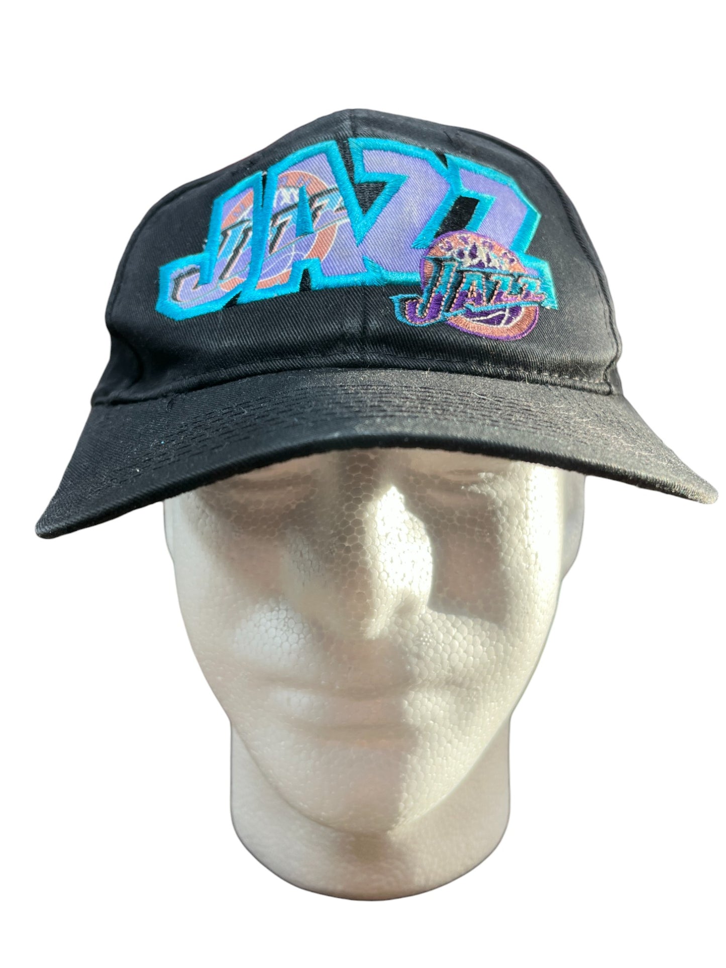 Vintage 90's Utah Jazz Black Snapback Hat