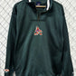 Vintage Phoenix Coyotes NHL Center Ice Green Quarter Zip Sweater Size XL