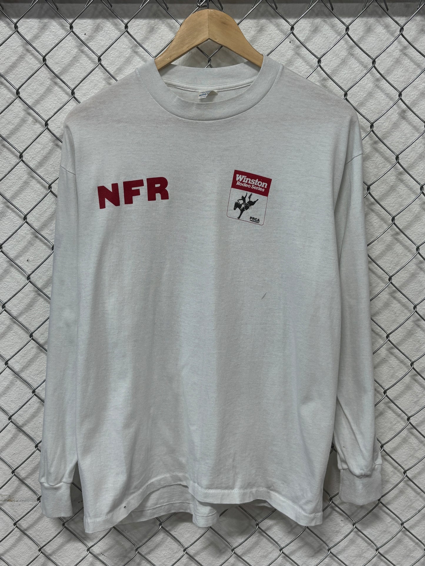 Vintage 90's Winston Rodeo Series Long Sleeve Graphic Shirt Size Large