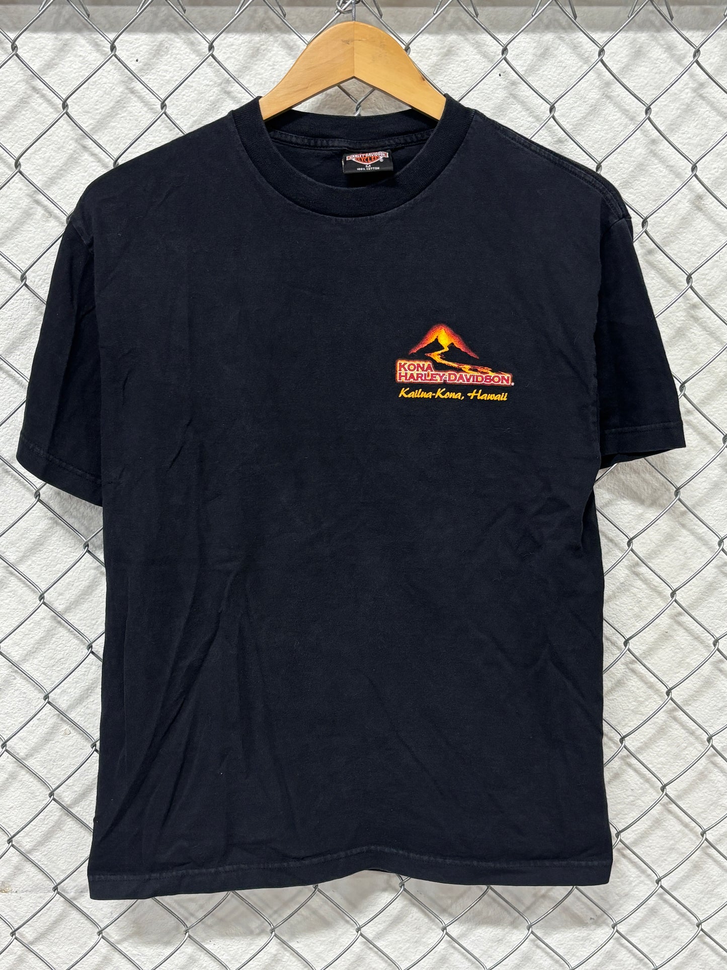 Vintage Harley Davidson Island Fever Hawaii Biker Graphic Tee Size Medium