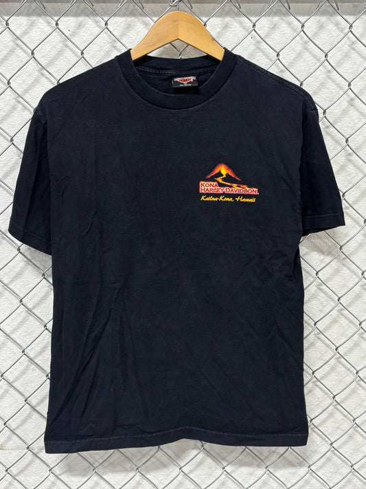 Vintage Harley Davidson Island Fever Hawaii Biker Graphic Tee Size Medium