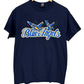 Blue Angels Blackbird Fighter Jet Graphic Tee Size Medium