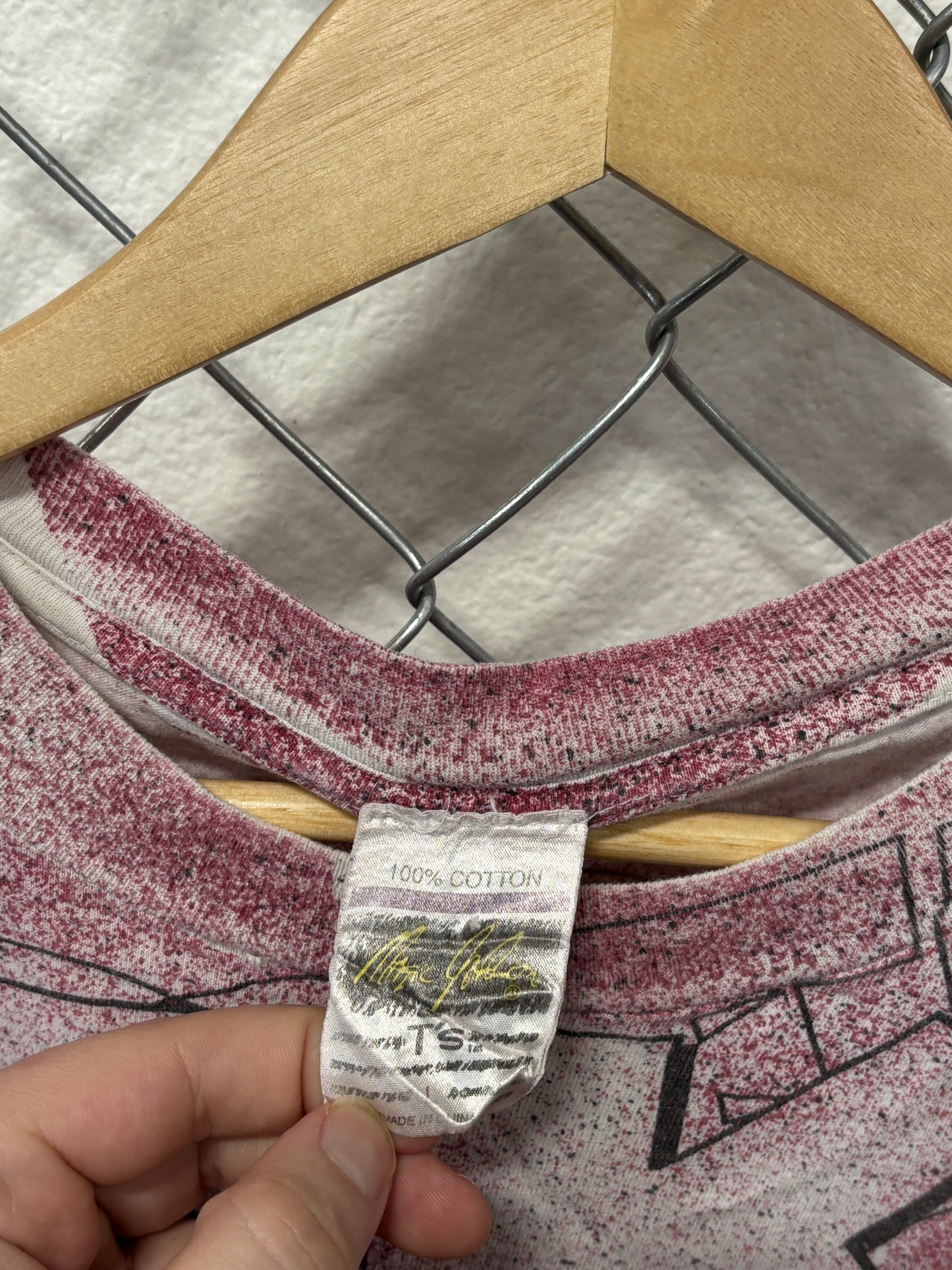 Vintage 90's Magic Johnson Washington Redskins AOP Tee Size Large