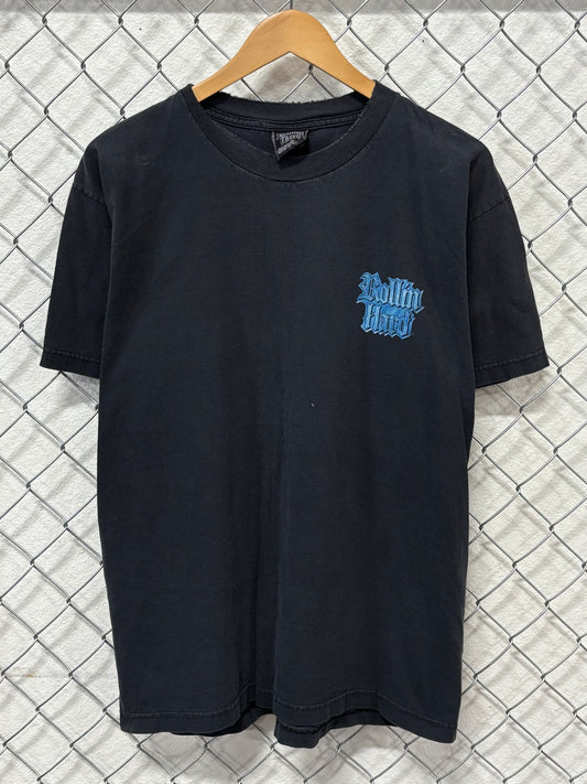 Vintage Y2K Rollin Hard Lowrider Graphic Tee Size Large