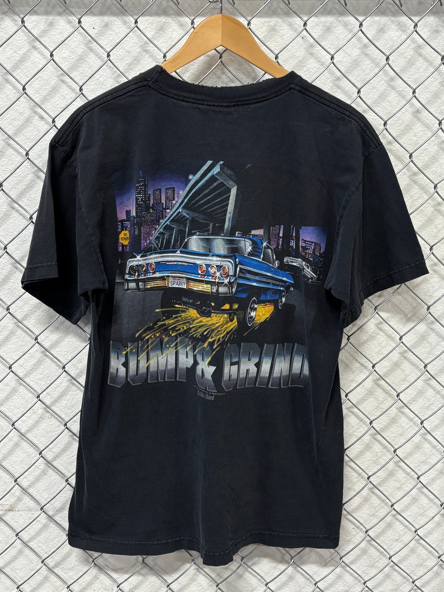 Vintage Y2K Rollin Hard Lowrider Graphic Tee Size Large