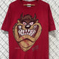 Vintage 90's Ohio State Buckeyes Looney Tunes Taz Cartoon Tee Size XL