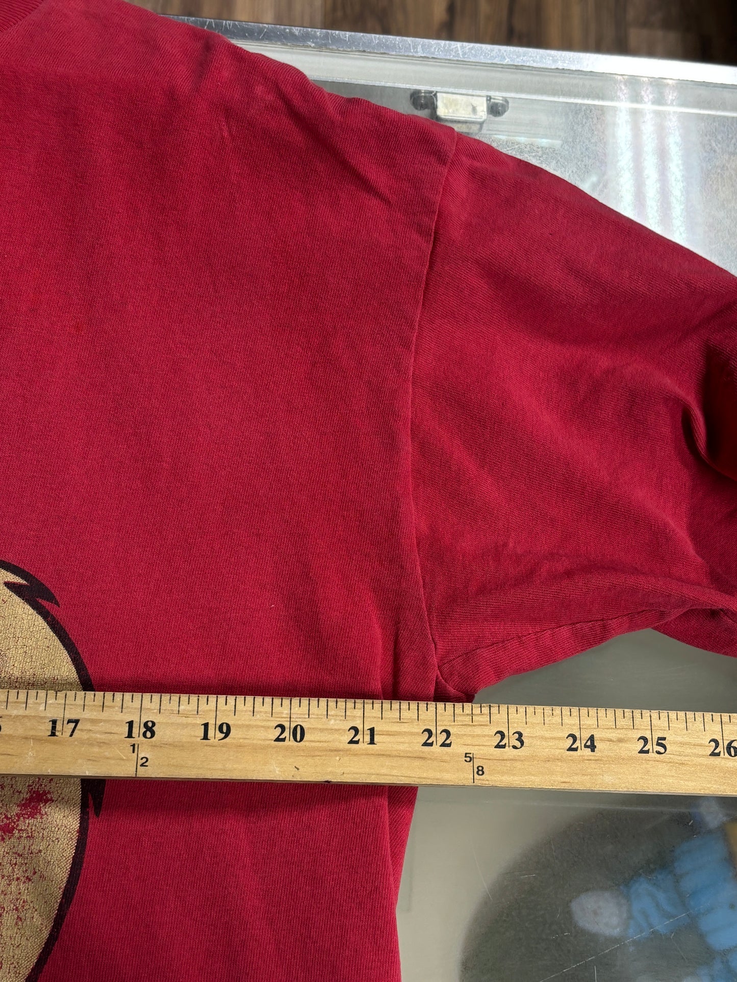 Vintage 90's Ohio State Buckeyes Looney Tunes Taz Cartoon Tee Size XL