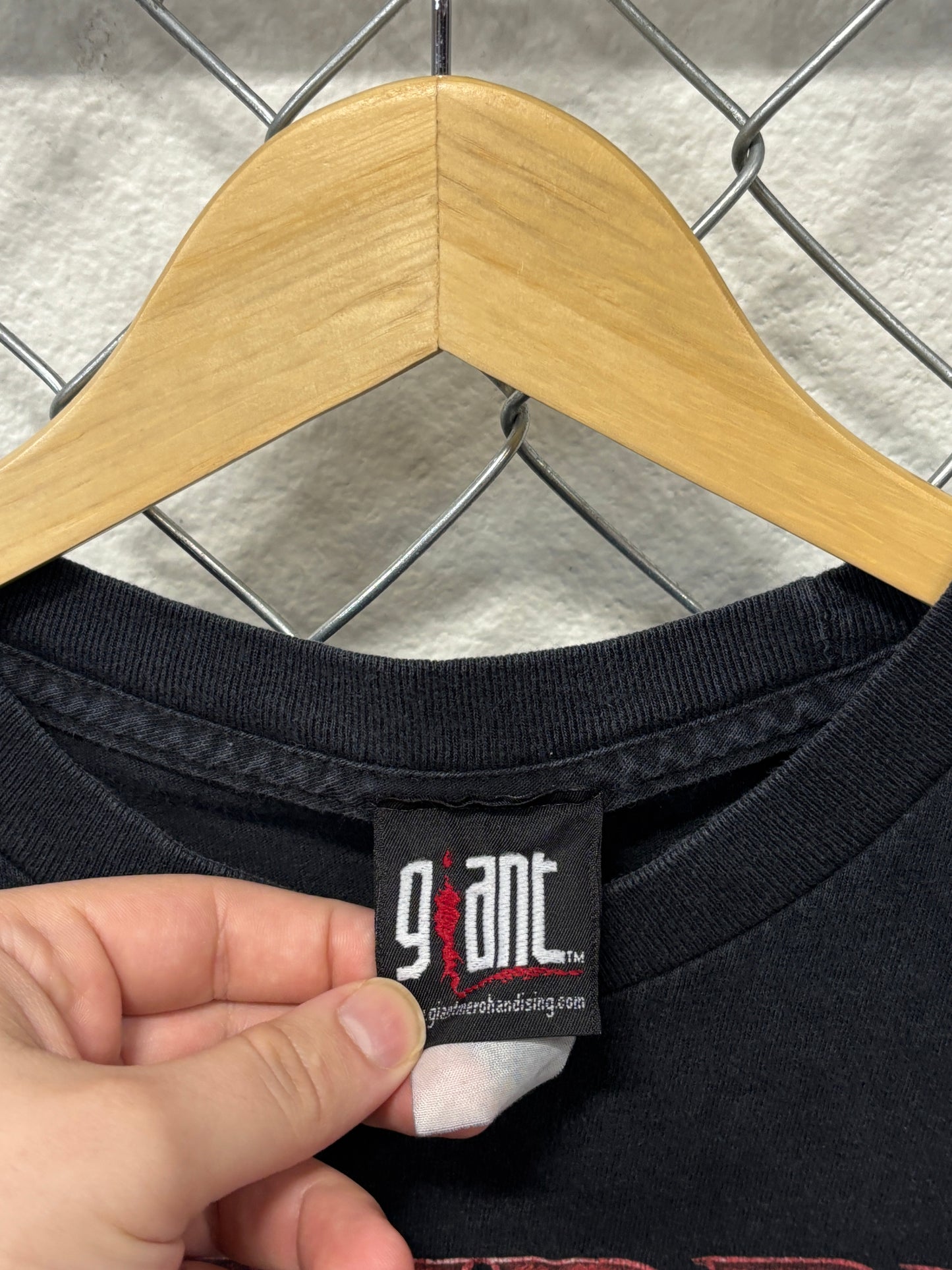 Vintage Y2K Disturbed Giant Tag Ten Thousand Fists Band Tee Size Large