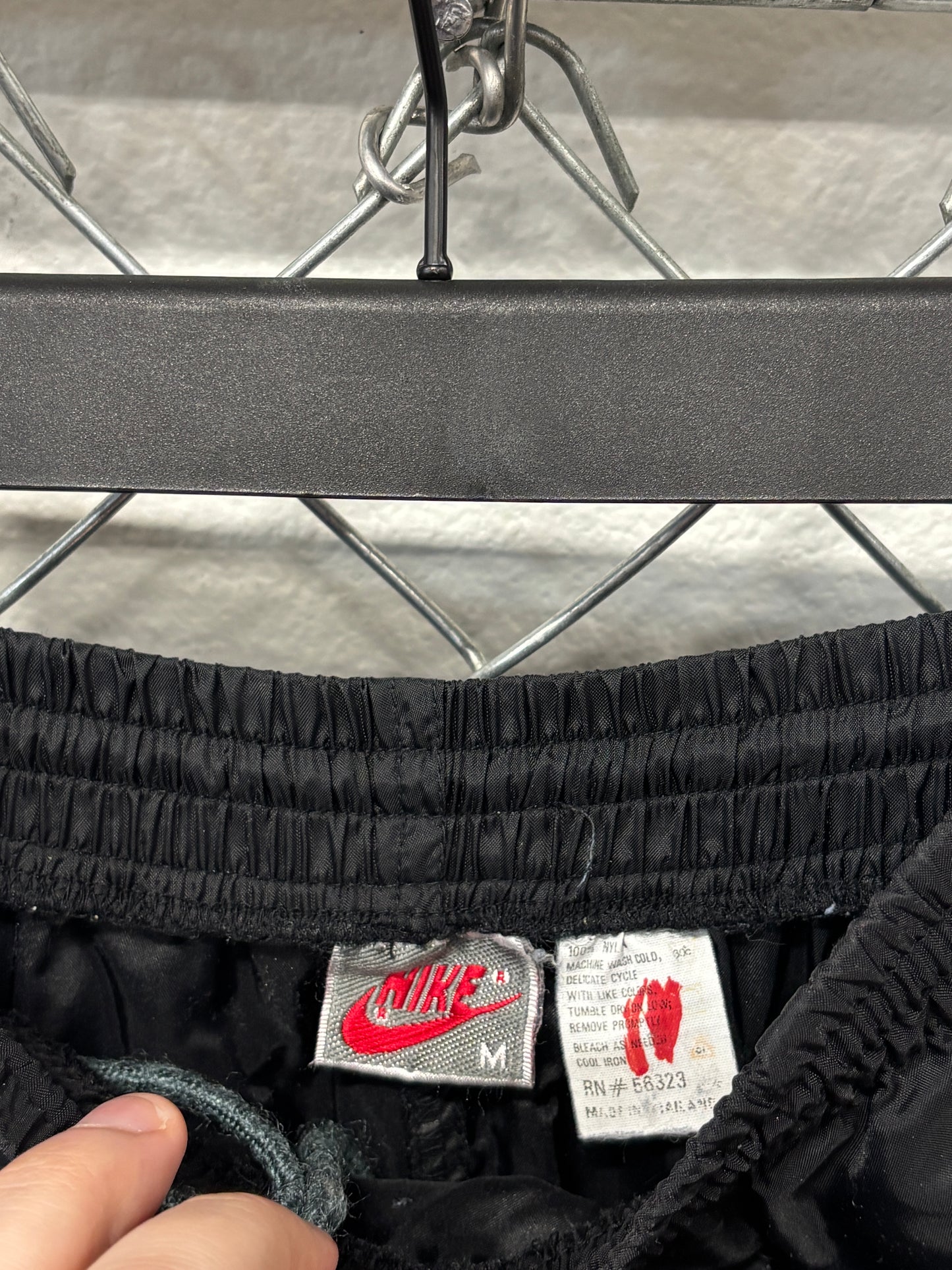 Vintage 90's Nike Silver Tag Nylon Warm Up Pants Size Medium