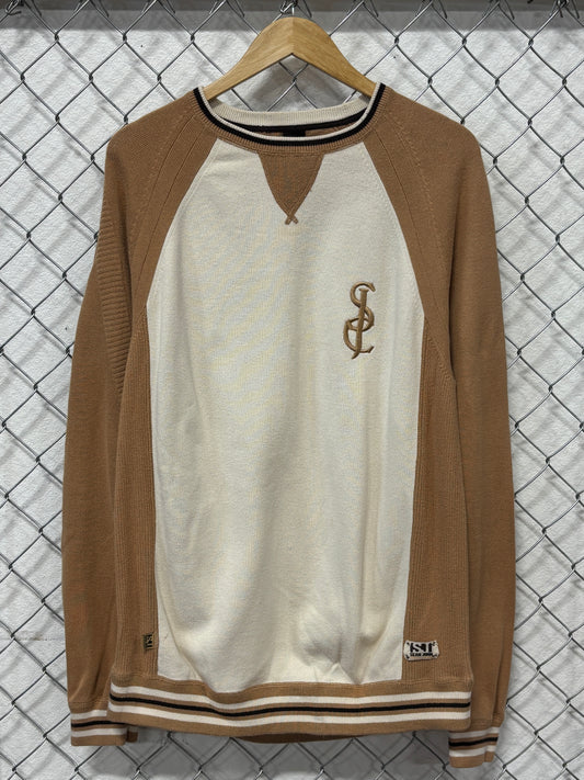 Vintage Y2K Sean John Brown White Sweater Size XXL