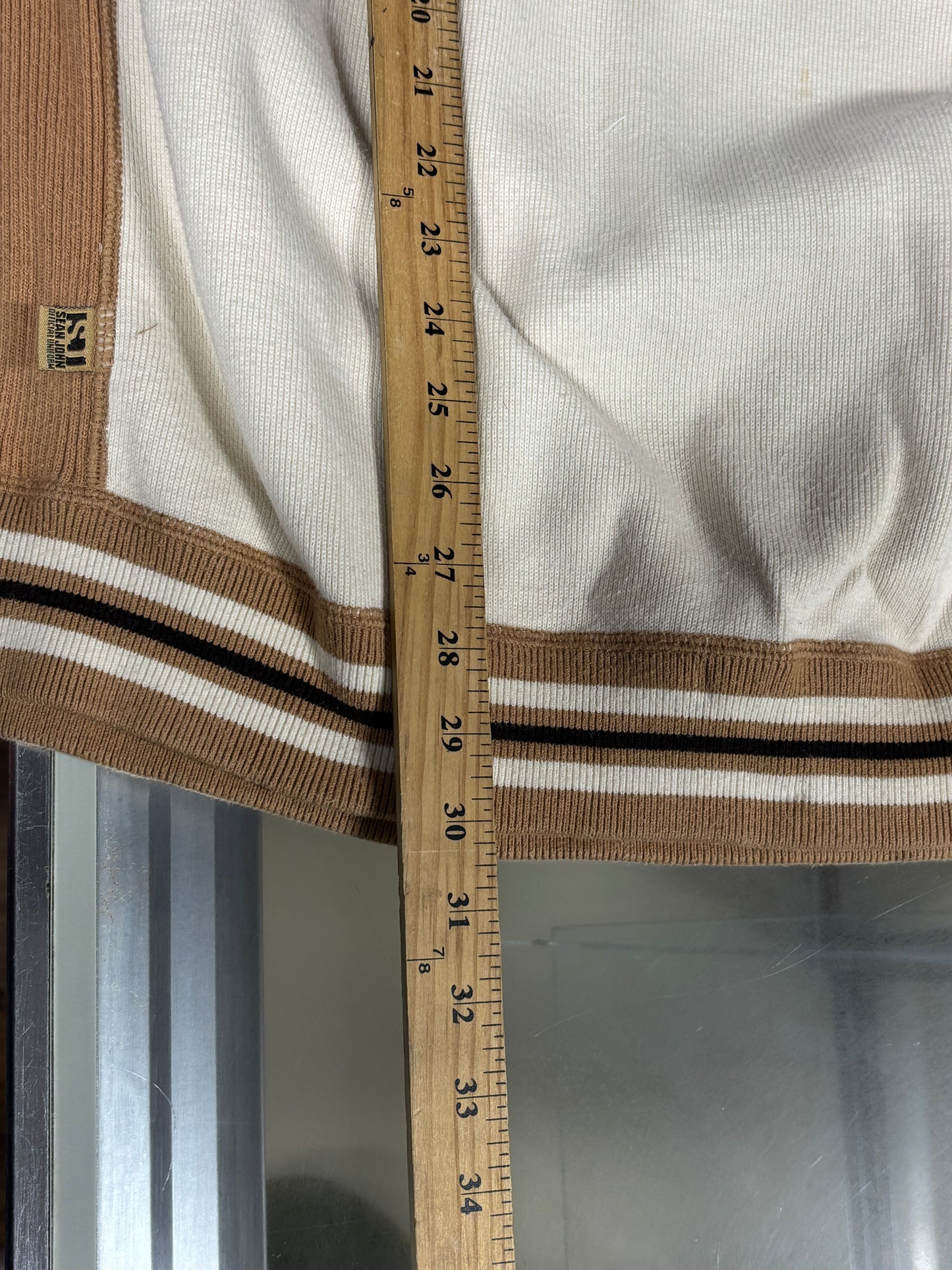 Vintage Y2K Sean John Brown White Sweater Size XXL