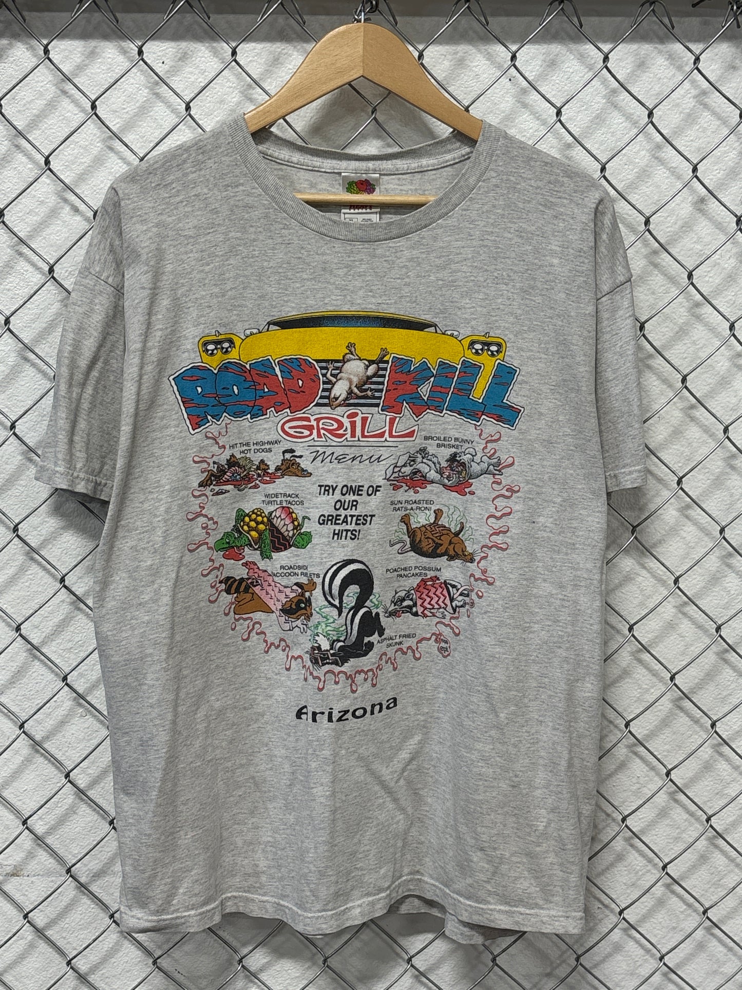 Vintage Arizona Road Kill Cafe Greatest Hits Tee Size XL