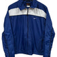 Vintage 90's Nike Blue White Zip Up Windbreaker Jacket Size Medium (Womens)