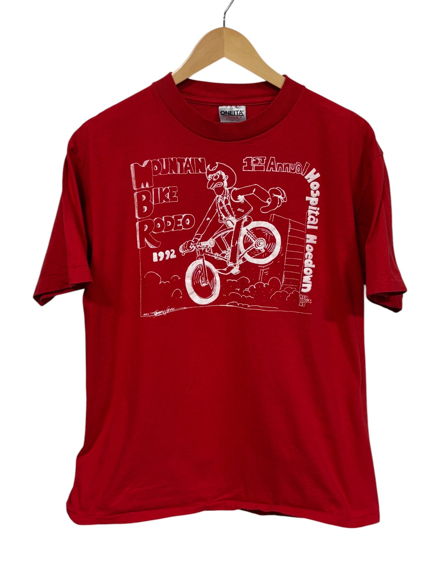 Vintage 1992 Mountain Bike Rodeo Graphic Tee Size Large