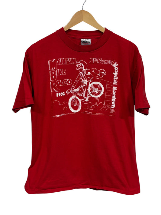 Vintage 1992 Mountain Bike Rodeo Graphic Tee Size Large
