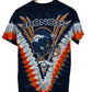 Vintage Denver Broncos NFL Logo Tie Dye Graphic Tee Size Medium