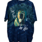 Liquid Blue Pink Floyd The Wall Band Graphic Tie Dye Tee Size XL