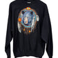 Vintage Grizzly Bear Dreamcatcher Crewneck Sweater Size Large