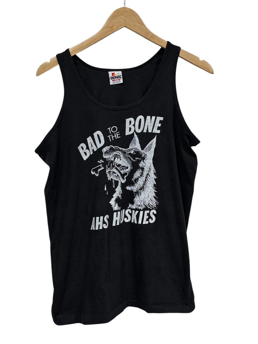 Vintage 90's Absarokee Montana High School Huskies Tank Top Size Large