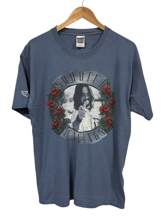Vintage 00's Shooter Jennings Music Portrait Tee Size Large