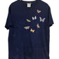 Vintage 90's Butterfly Collage Nature Graphic Tee Size XL